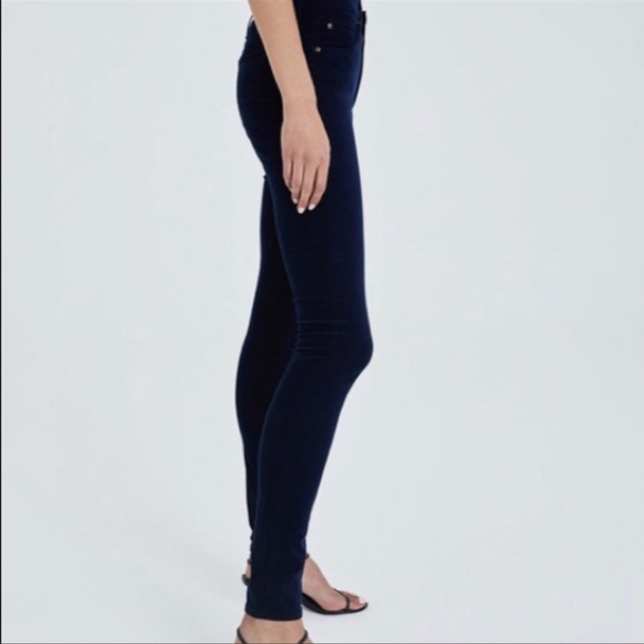 Ag The Farrah High-Rise Skinny Jeans | Black - Picture 2 of 12
